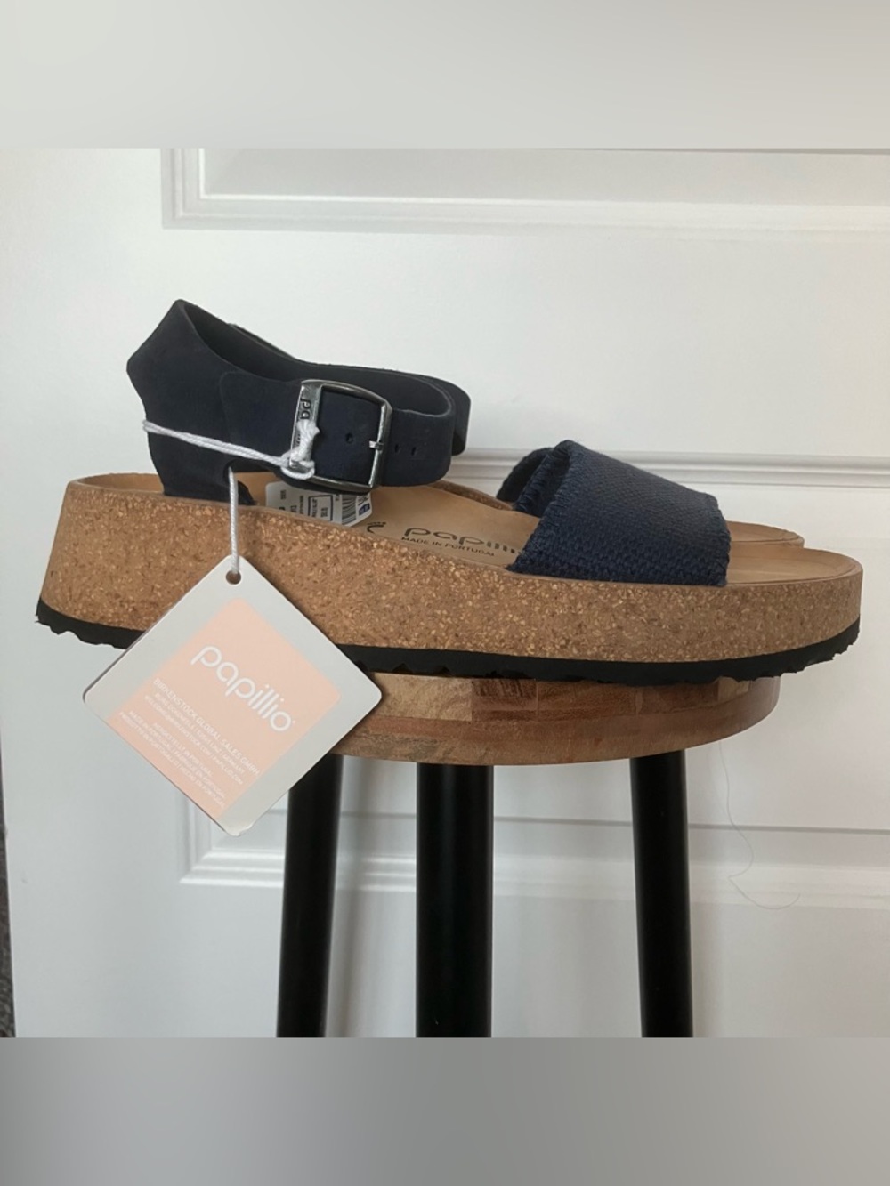 NEW Birkenstock Papillio Glenda Suede Sandals Women EU 38 US 7-7.5 Blue 2026-418